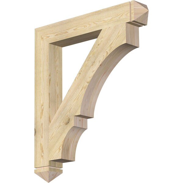 Ekena Millwork Balboa Arts & Crafts Rough Sawn Bracket, Douglas Fir, 6"W x 42"D x 48"H BKT06X42X48BOA03RDF - main